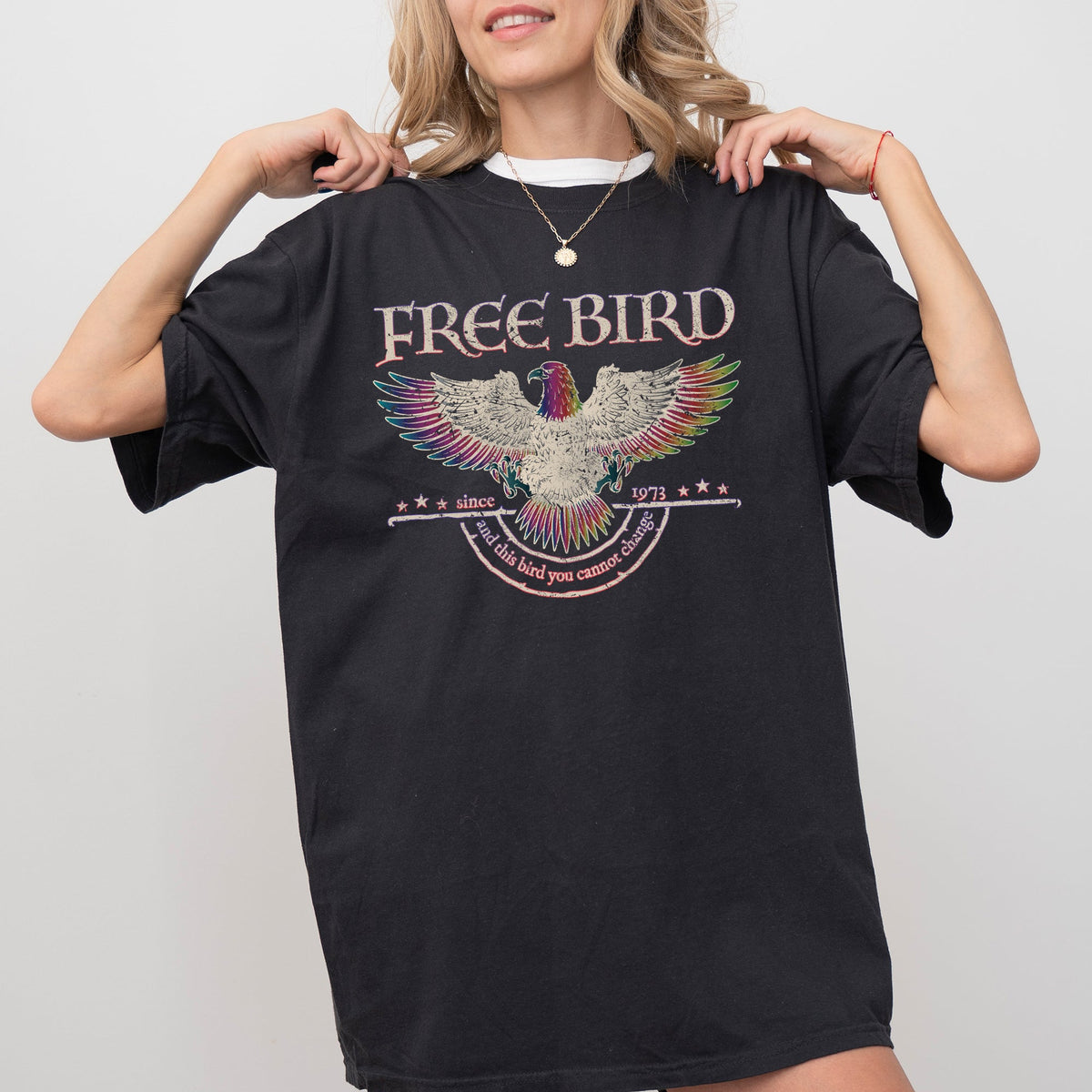Free Bird Vintage Rock Anthem Retro Concert Classic Jam Session Memorial Edition Limited Comfort Colors Tee