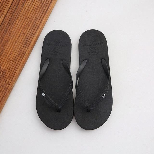 Simple Colors Comfortable Slippers Flip Flop Women Summer Fashion Casual Non-Slip Couple Flip Flops Breathable Beach Flip Flops For Women Summer Beach Slide Sandals