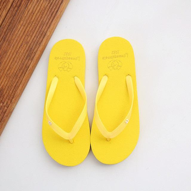 Simple Colors Comfortable Slippers Flip Flop Women Summer Fashion Casual Non-Slip Couple Flip Flops Breathable Beach Flip Flops For Women Summer Beach Slide Sandals